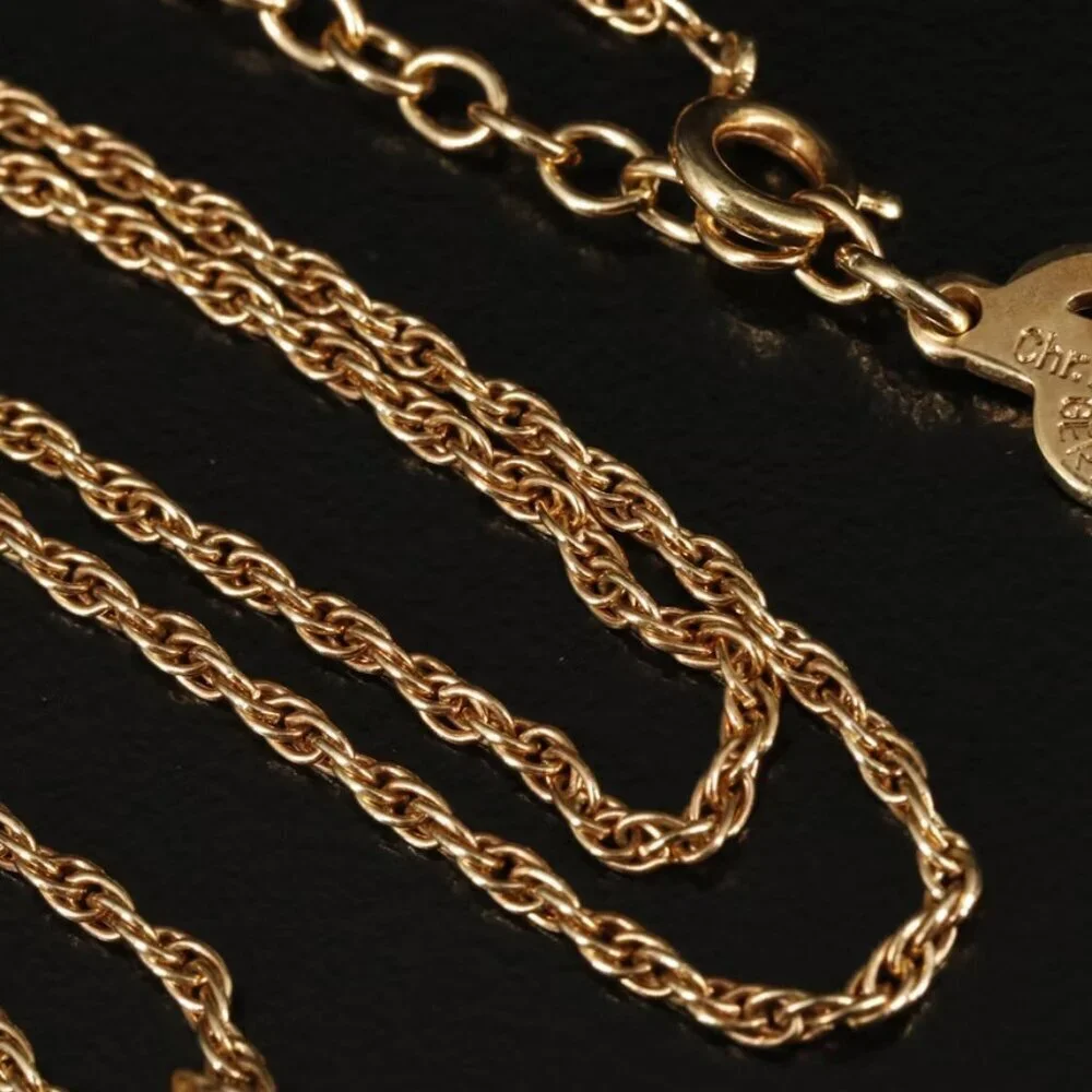 Christian Dior Rhinestone Pendant Necklace-1962-1970 ERA